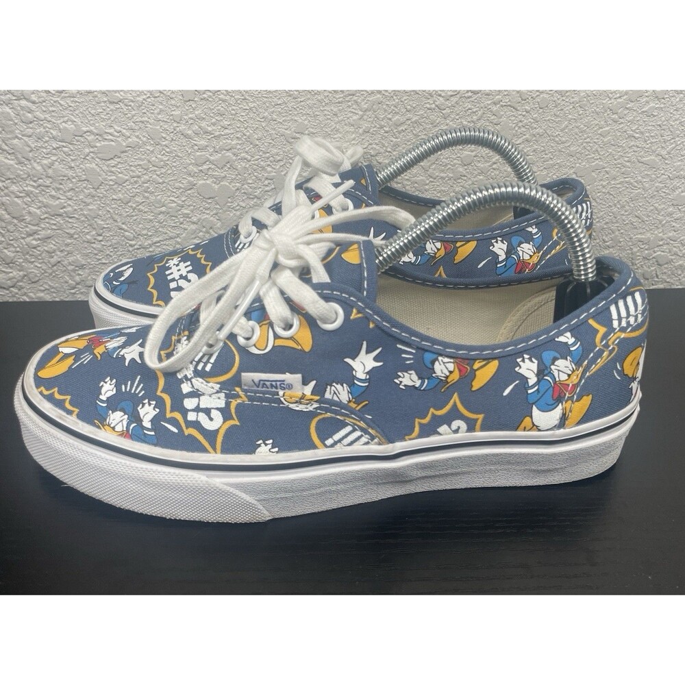 VANS × Disney Sneaker Donald Duck Limited Shoes Blue Womens 7 / Mens 5.5